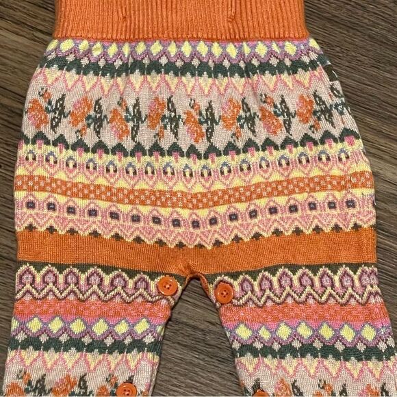 Matilda Jane Pumpkin Pie Choose Your Own Path Ruffle Sweater Knit Overalls 6-12 - Picture 4 of 10